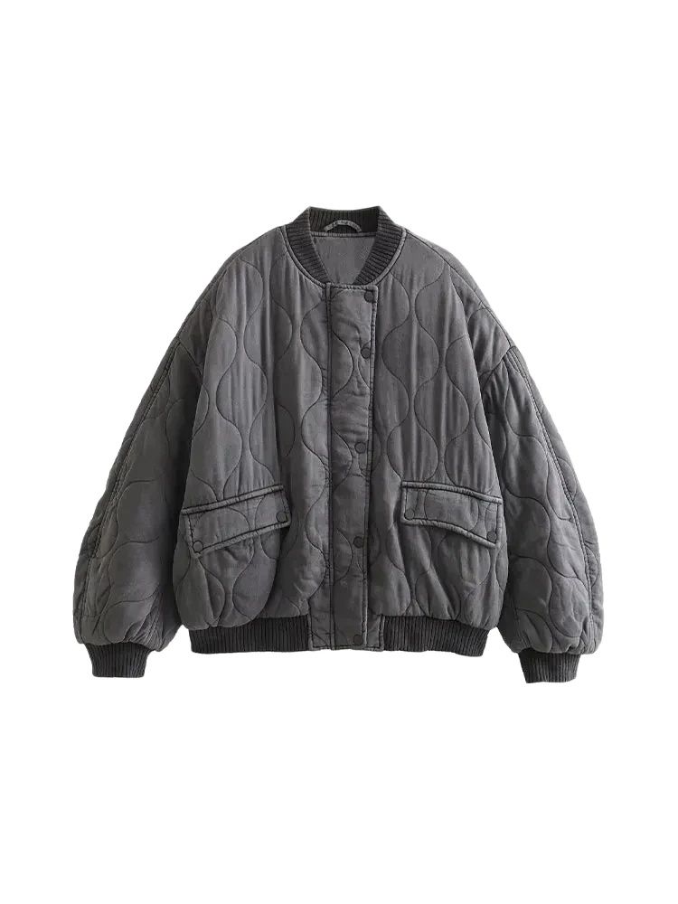 Femmes mode surdimensionné épa - Women'S Fashion Bomber Jacket avis et prix
