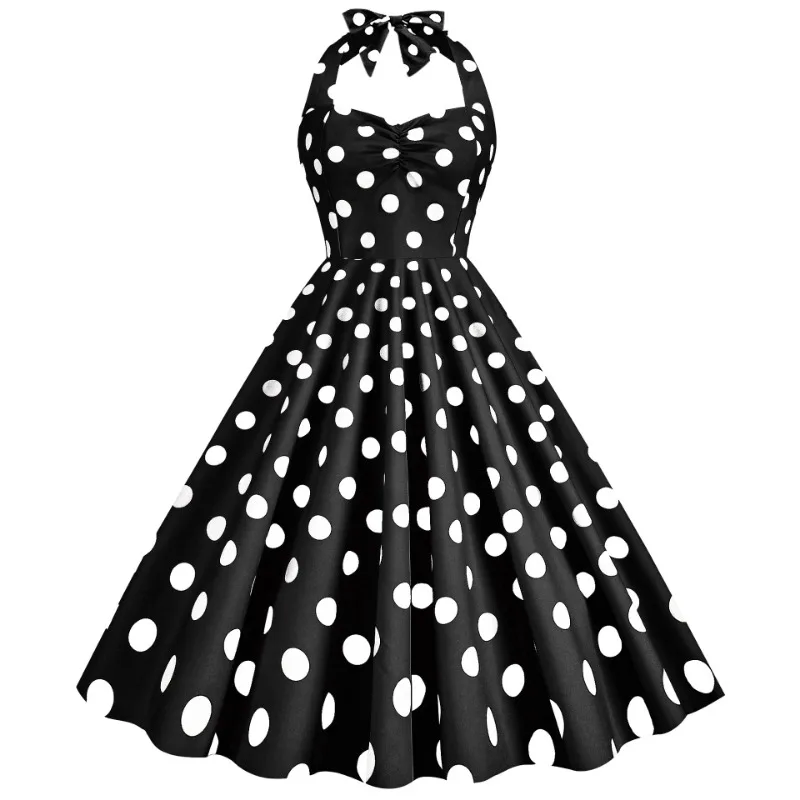 Robe d'été sexy à pois rétro p - Women'S Fashion In The 60S avis et prix