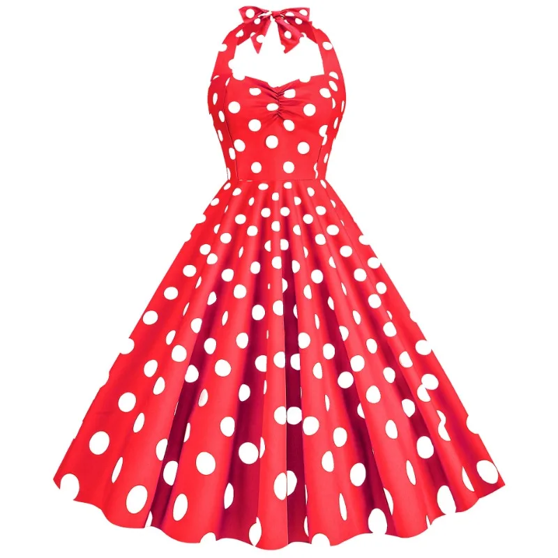 Robe d'été sexy à pois rétro p - Women'S Fashion In The 60S avis et prix