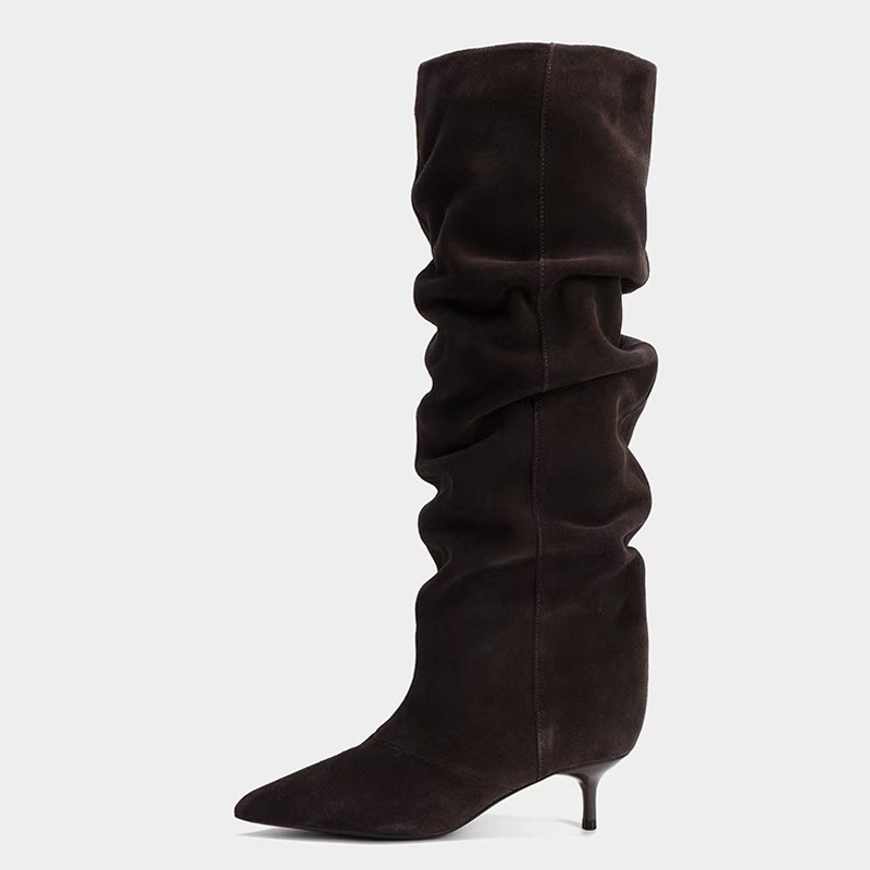 Liyke piste mode plissé daim g - Winter Fashion Women Boots avis et prix