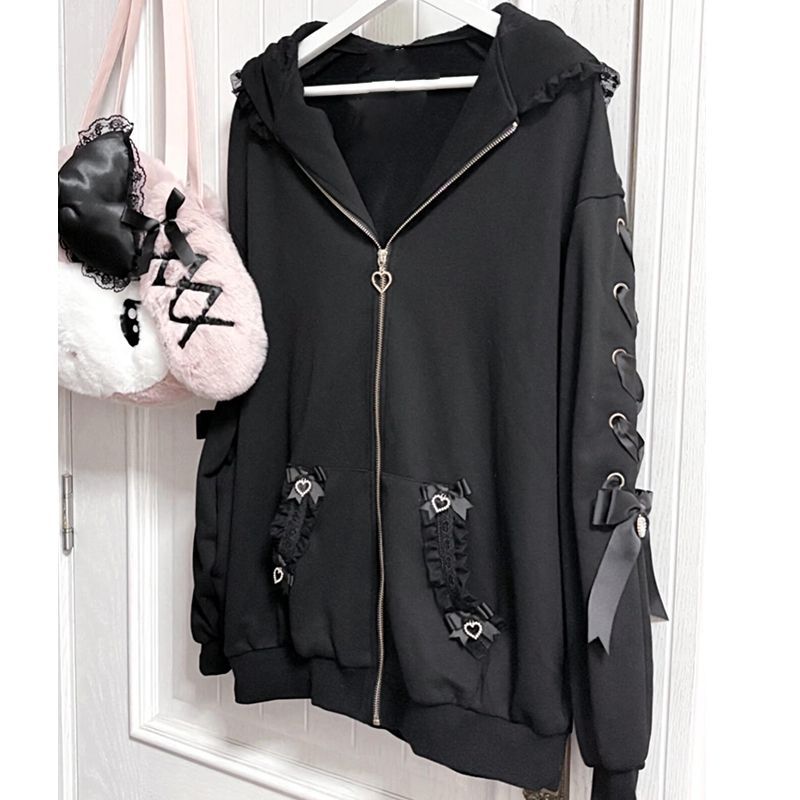 Veste à capuche Lolita pour fe - Women'S Fashion Zip Up Hoodies avis et prix