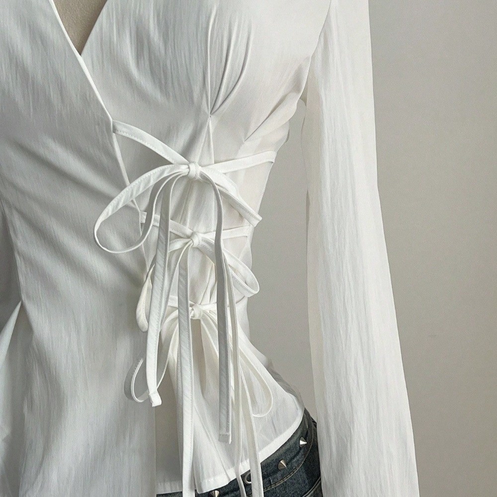 Chemise élégante à manches lon - Women'S Y2K Fashion Aesthetic avis et prix
