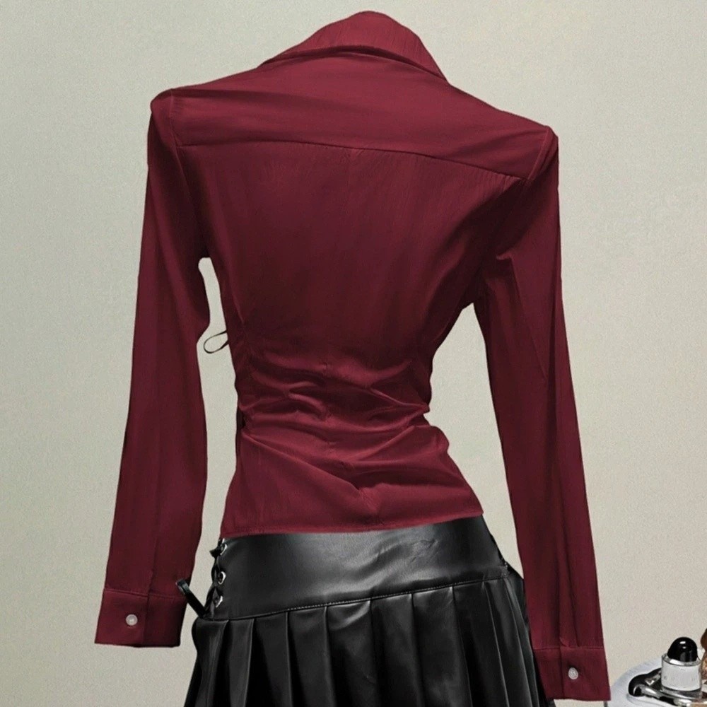 Chemise élégante à manches lon - Women'S Y2K Fashion Aesthetic avis et prix